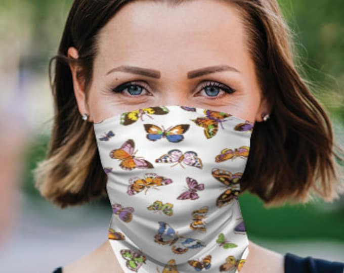 Face Mask/Neck Scarf Butterfly Design in Gift Sleeve