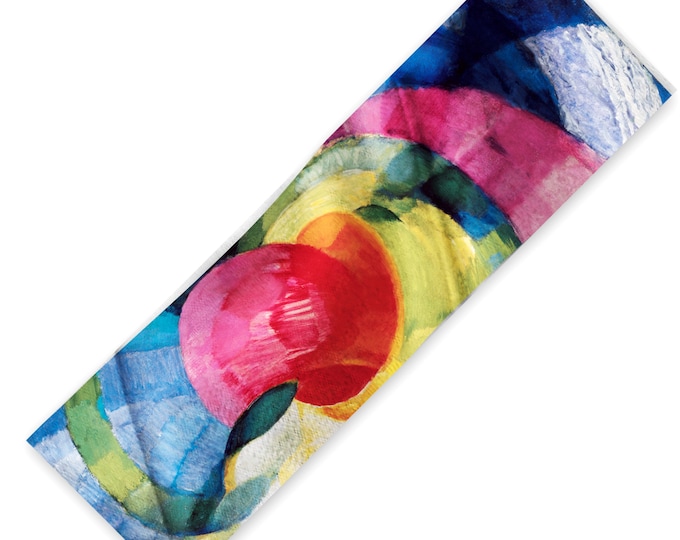 SCARF KUPKA Disks of Newton Oblong Satin Silk-Finish