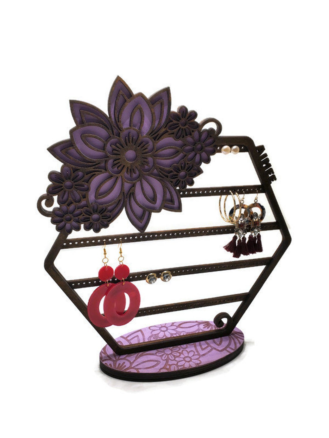 Flower Earring Stand Jewelry Stand Earring Holder Etsy