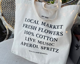 Aesthetic Tote, Canvas Tote Bag, Tote Bag Aesthetic, Large Tote Bag