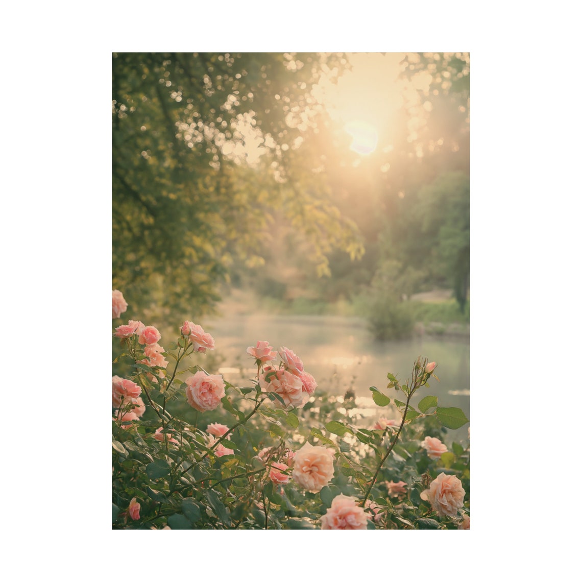 Romantic Roses Wall Art, Cottagecore Art Print, Secret Garden Wall Art ...