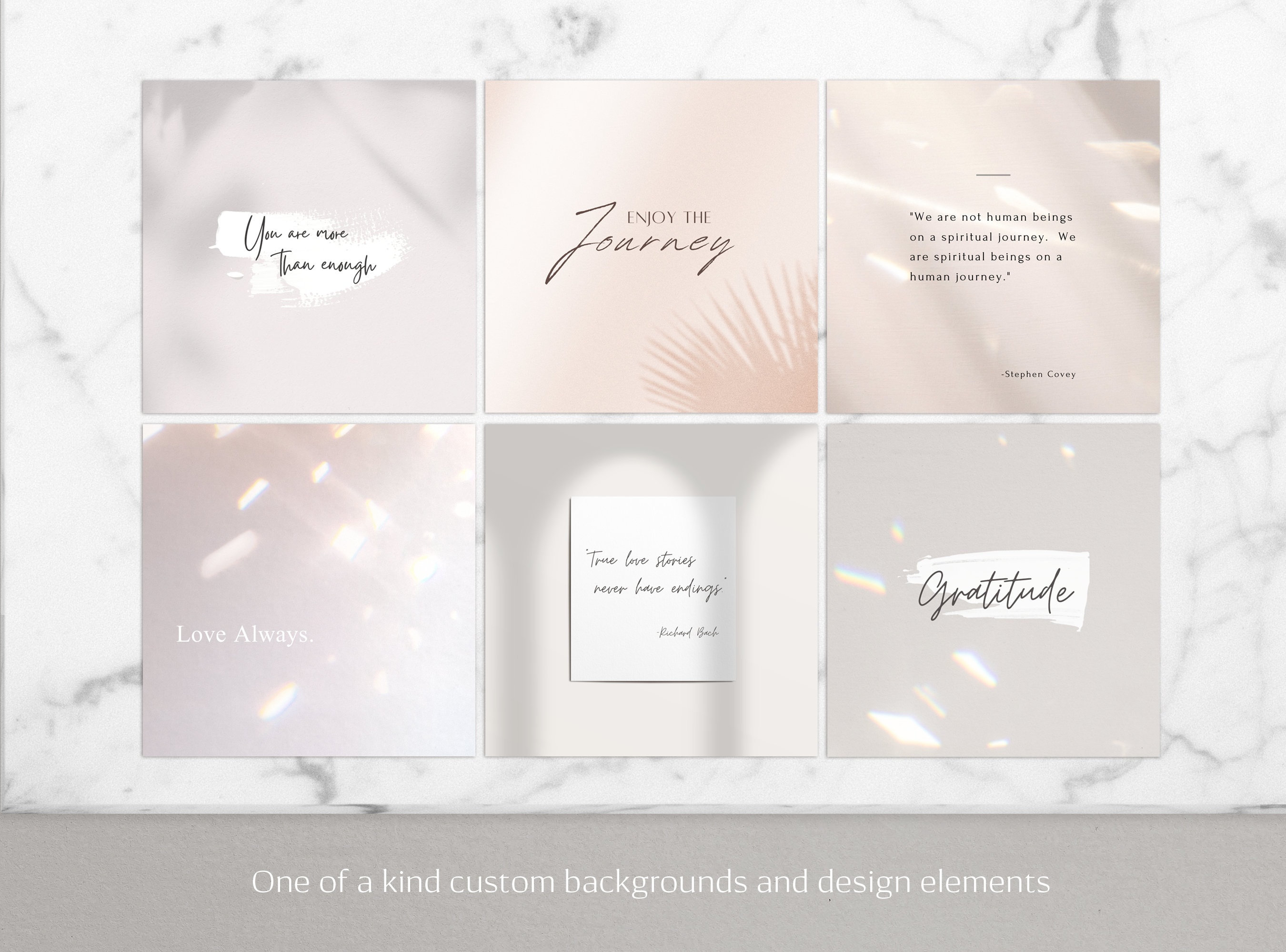Instagram Quote Template Girly Instagram Template Instagram - Etsy