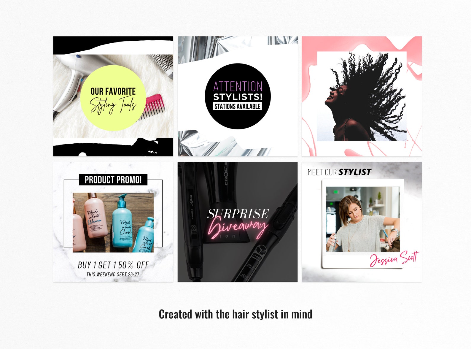 Hair Stylist Instagram Instagram Template Canva Template Etsy