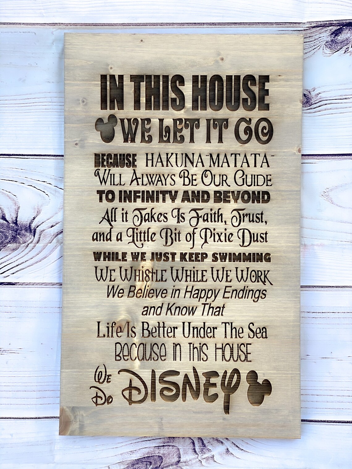 We do Disney sign we do Disney in this house Disney quotes Etsy