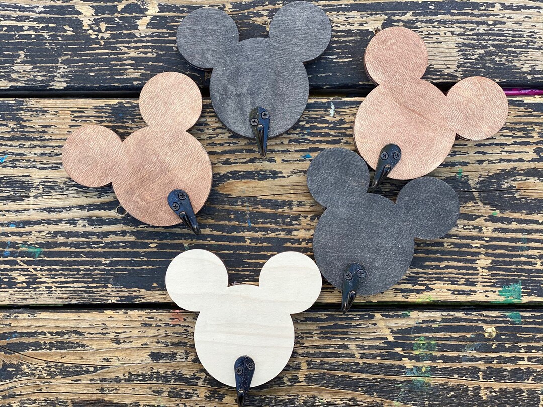 Mickey Hooks mickey Mouse Hangers Mickey Wall Hook Mickey Etsy