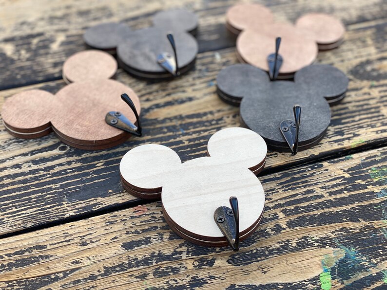 Mickey hooks Mickey Mouse hangers Mickey wall hook Mickey Etsy