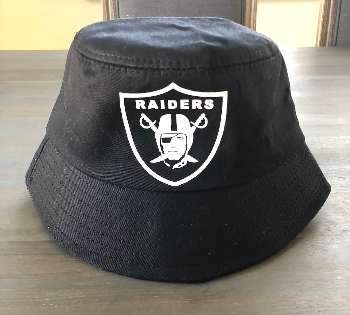 Raiders Bucket Hat Football Sport NFL Black Hat | Etsy