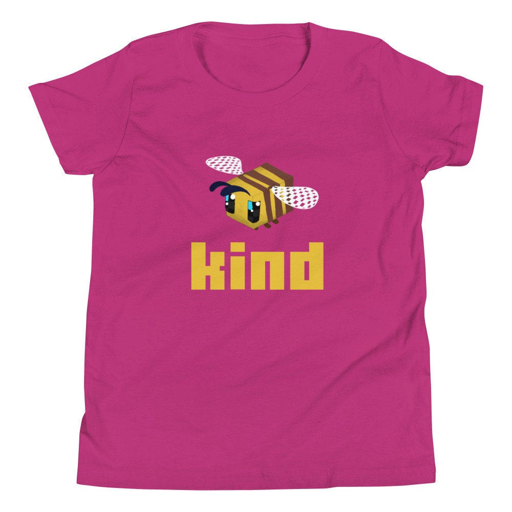Bee Kind Youth T-shirt / Minecraft / 8 