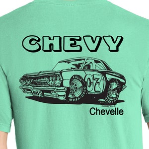 Vintage Chevy Chevelle Hot Rod png, pdf, svg and dxf Downloadable Files