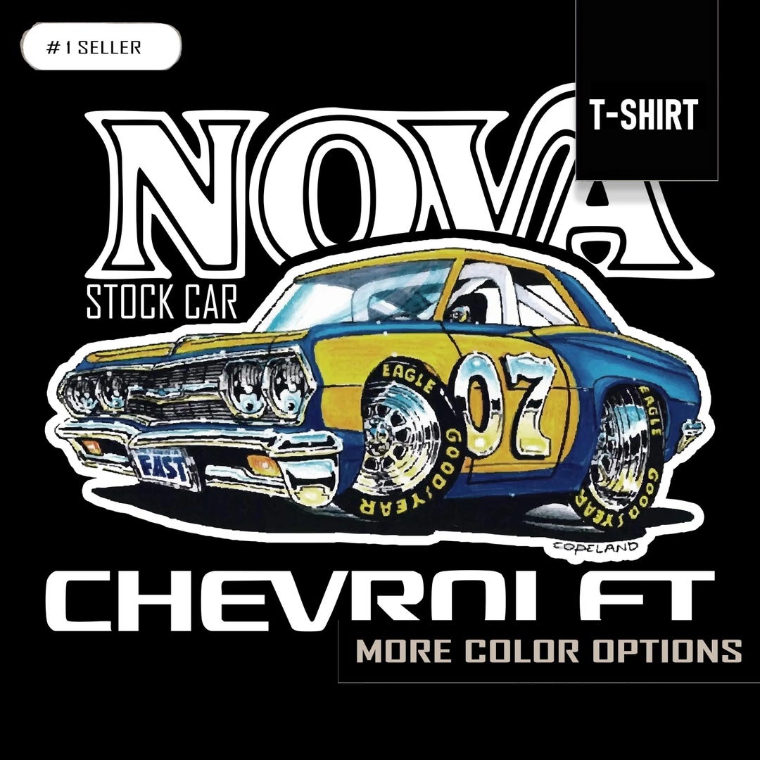 Chevy Stock Car T-shirt, Racing Tee, Car Enthusiast Gift, Vintage Car ...
