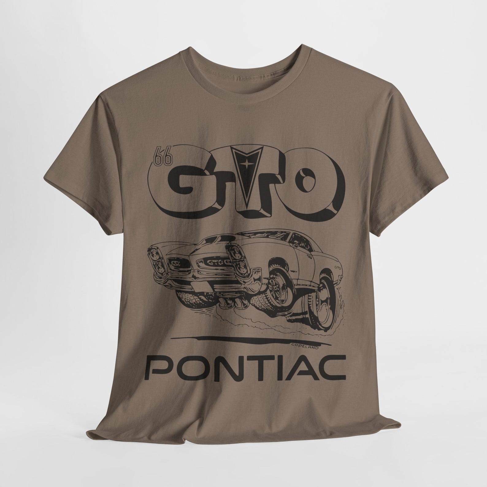 Camiseta Unisex Pontiac GTO - Color Azul Carolina - Algodón De Alta Calidad - Talla S - Diseño Clásico De Coche