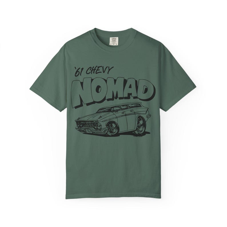 1961 Chevy Nomad Vintage Car hot rod muscle car printed on comfort colors 1717
#ChevyNomad #1961Chevy#Chevy #Chevrolet #ClassicCar #ClassicCars #MuscleCar #MuscleCars #VintageCar #CarIllustration #CarArt #AutoArt #CarGraphic #GraphicTee #VintageStyle #RetroStyle #CarCulture #GarageLife #CruiseNight #CarShow #CarMeet #StreetMachine #HotRod #ComfortColors #ComfortColors1717 #GarmentDyed #VintageWash #RingSpunCotton #EtsyFinds #EtsyShop #BillCopeland