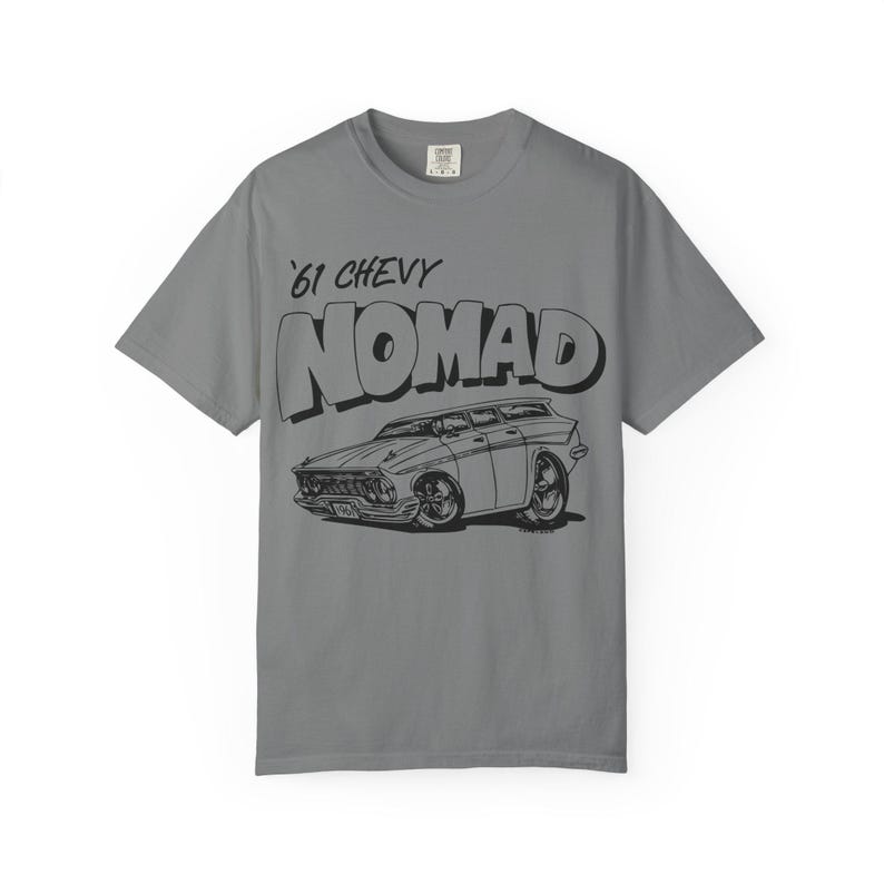 1961 Chevy Nomad Vintage Car hot rod muscle car printed on comfort colors 1717
#ChevyNomad #1961Chevy#Chevy #Chevrolet #ClassicCar #ClassicCars #MuscleCar #MuscleCars #VintageCar #CarIllustration #CarArt #AutoArt #CarGraphic #GraphicTee #VintageStyle #RetroStyle #CarCulture #GarageLife #CruiseNight #CarShow #CarMeet #StreetMachine #HotRod #ComfortColors #ComfortColors1717 #GarmentDyed #VintageWash #RingSpunCotton #EtsyFinds #EtsyShop #BillCopeland