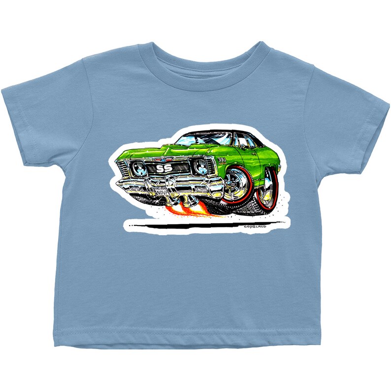 396 Chevy Nova Hot Rod Tshirts toddler Sizes by Bill Copeland© Etsy
