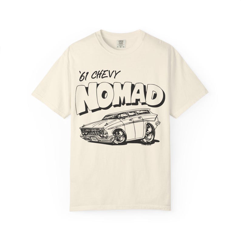 1961 Chevy Nomad Vintage Car hot rod muscle car printed on comfort colors 1717
#ChevyNomad #1961Chevy#Chevy #Chevrolet #ClassicCar #ClassicCars #MuscleCar #MuscleCars #VintageCar #CarIllustration #CarArt #AutoArt #CarGraphic #GraphicTee #VintageStyle #RetroStyle #CarCulture #GarageLife #CruiseNight #CarShow #CarMeet #StreetMachine #HotRod #ComfortColors #ComfortColors1717 #GarmentDyed #VintageWash #RingSpunCotton #EtsyFinds #EtsyShop #BillCopeland