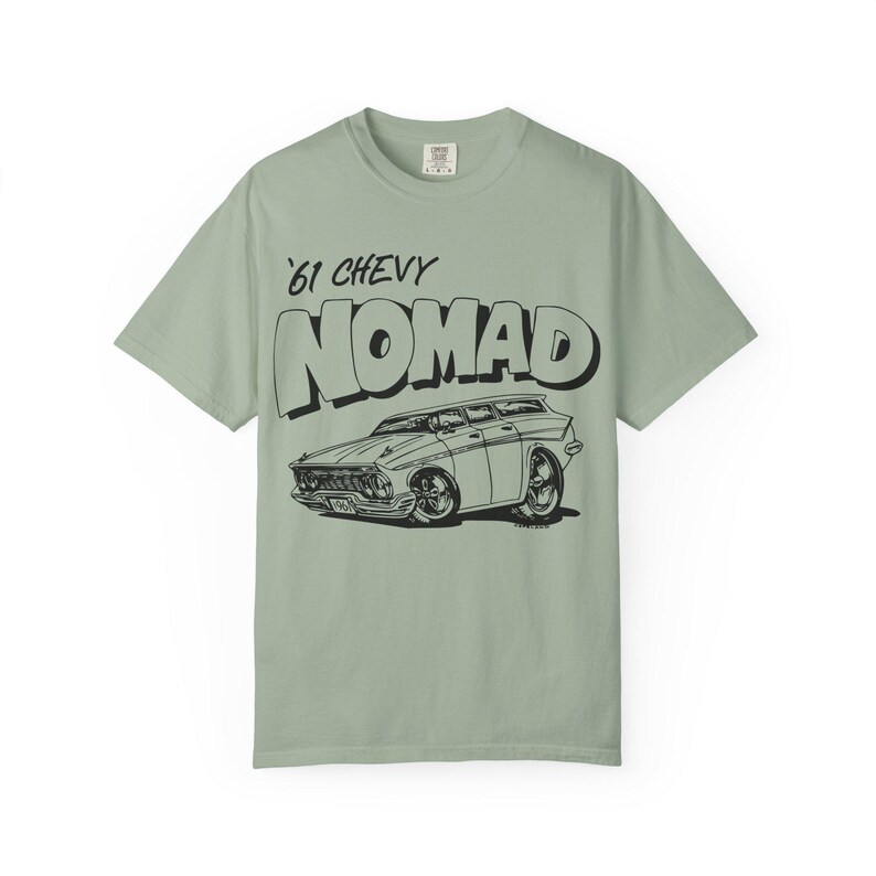 1961 Chevy Nomad Vintage Car hot rod muscle car printed on comfort colors 1717
#ChevyNomad #1961Chevy#Chevy #Chevrolet #ClassicCar #ClassicCars #MuscleCar #MuscleCars #VintageCar #CarIllustration #CarArt #AutoArt #CarGraphic #GraphicTee #VintageStyle #RetroStyle #CarCulture #GarageLife #CruiseNight #CarShow #CarMeet #StreetMachine #HotRod #ComfortColors #ComfortColors1717 #GarmentDyed #VintageWash #RingSpunCotton #EtsyFinds #EtsyShop #BillCopeland