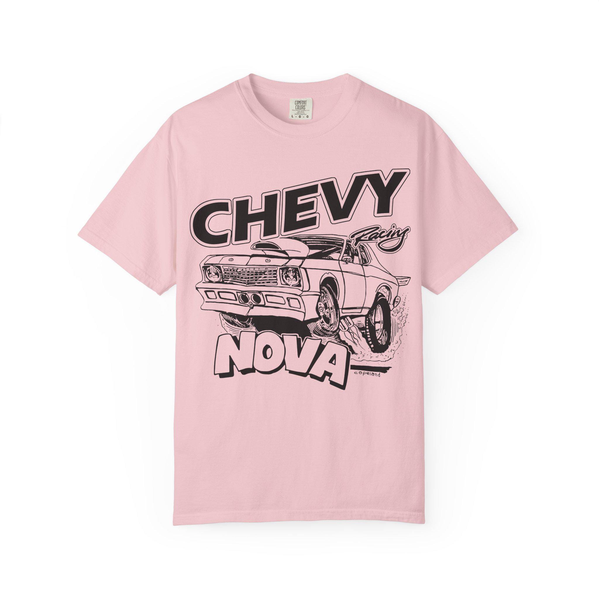 Hot Rod Chevy Nova Racing Car T-shirt: Vintage Muscle Car Fan Apparel I ...