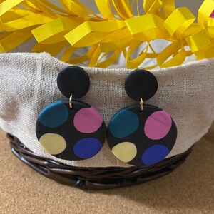 Multicolor  Earrings. Small Modern Design. Statement Earrings. Beautiful Earrings. Gifts for her.