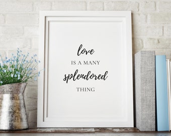 Nat King Cole Love Is A Many Splendored Thing Etsy