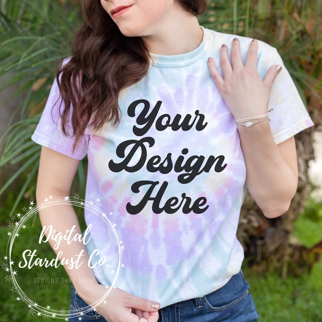 Gildan 5000 Tie Dye Mockup Hazy Rainbow Mockup Gildan 5000 - Etsy