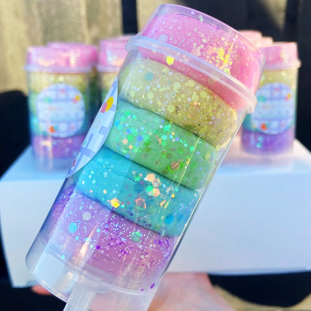 Partydough Poppers Pastel Rainbow Etsy