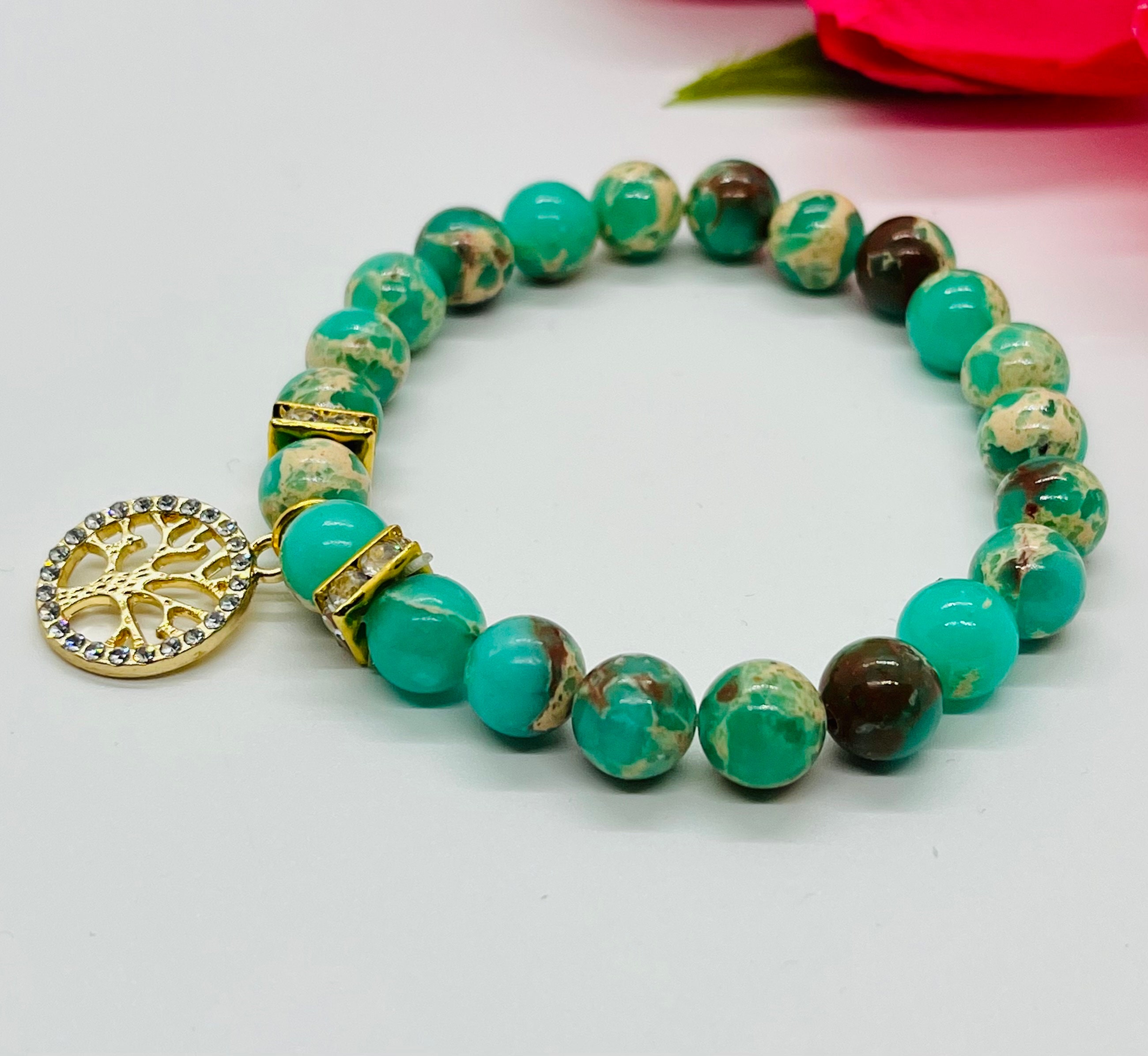 Tree of Life Charm Beaded Bracelet for Women Gifts for Her - Etsy