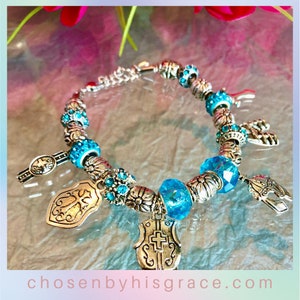 Armor of God Charm Bracelet For Women Handmade Jewelry Gifts For Her