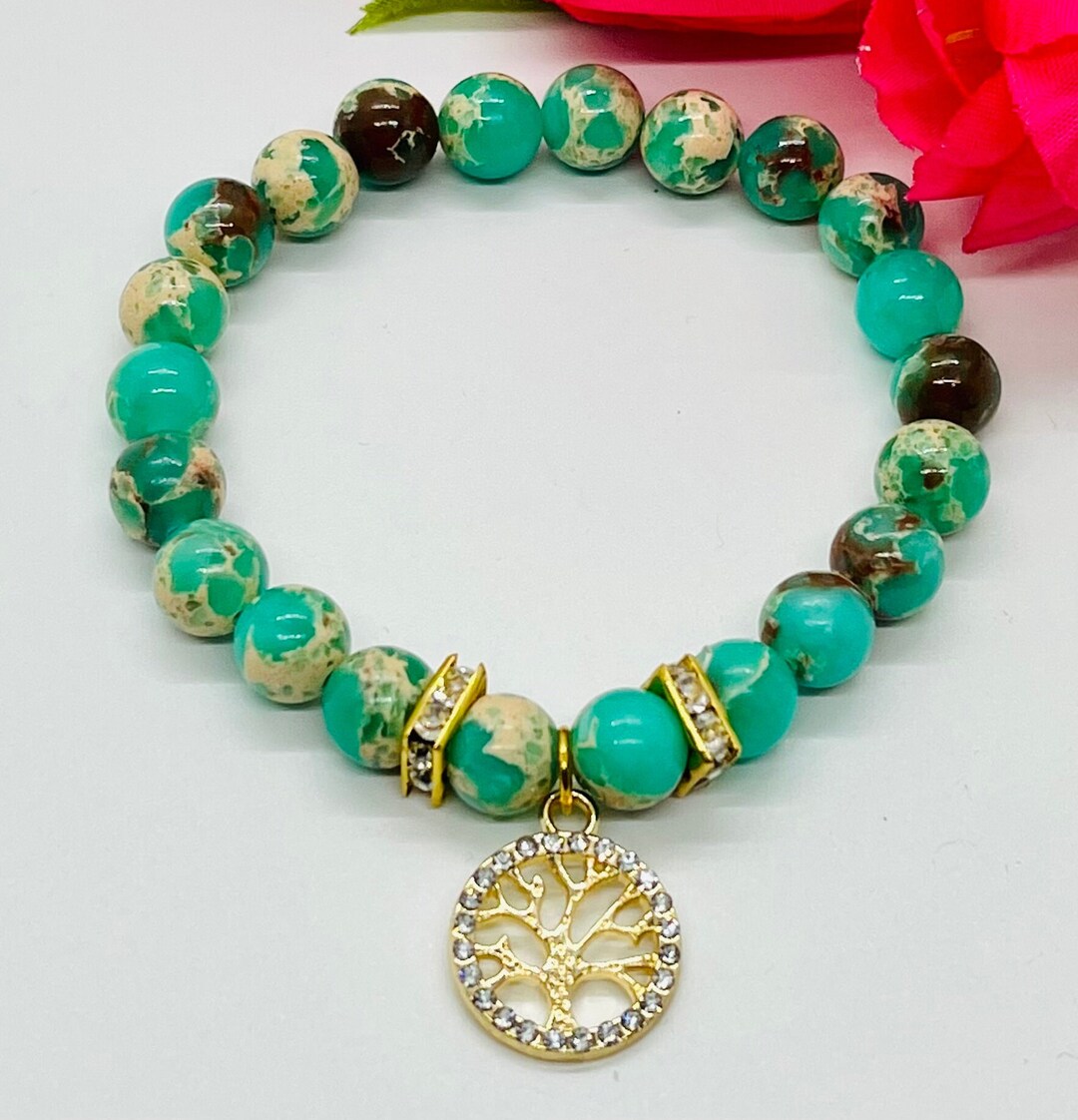 Tree of Life Charm Beaded Bracelet for Women Gifts for Her - Etsy