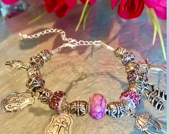 Armor of God Charm Bracelet For Women Handmade Jewelry Gifts For Her
