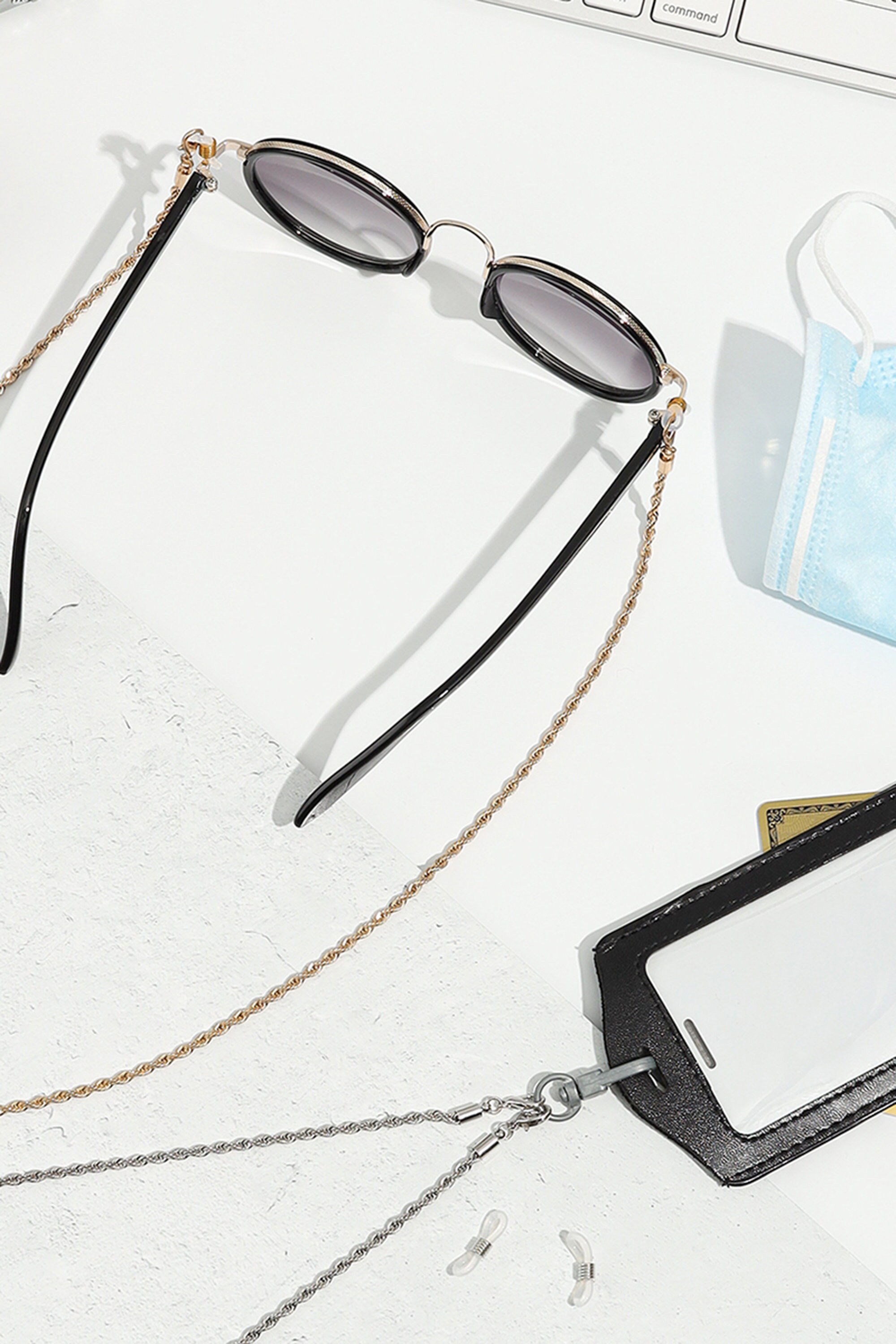 Twisted Chain Multi Purpose ID Card Eye Glasses / Sun Etsy