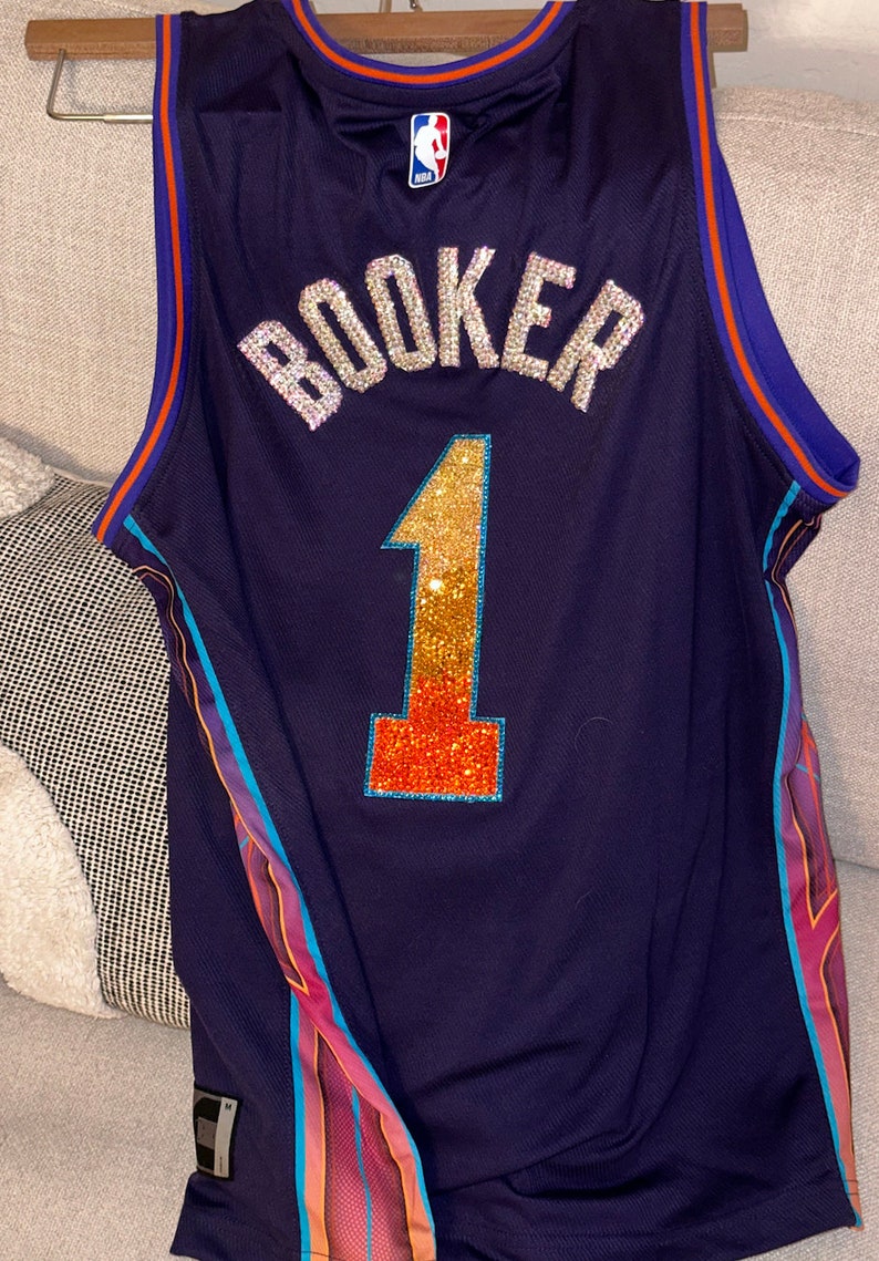 Phoenix Suns Customized Bedazzled El Valle Jersey Sparkle in Style Etsy