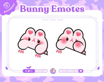 ANIMATED Bongo Bunny Excited Dance Emote | Cute | Kawaii | Twitch | Discord