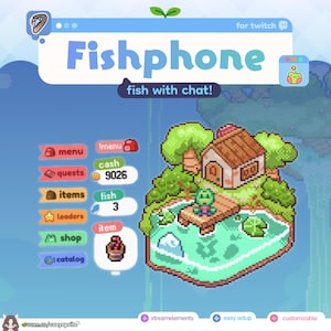 Stream Fishing Game ⟢ Fishphone ⟢ Catch fish with chat!