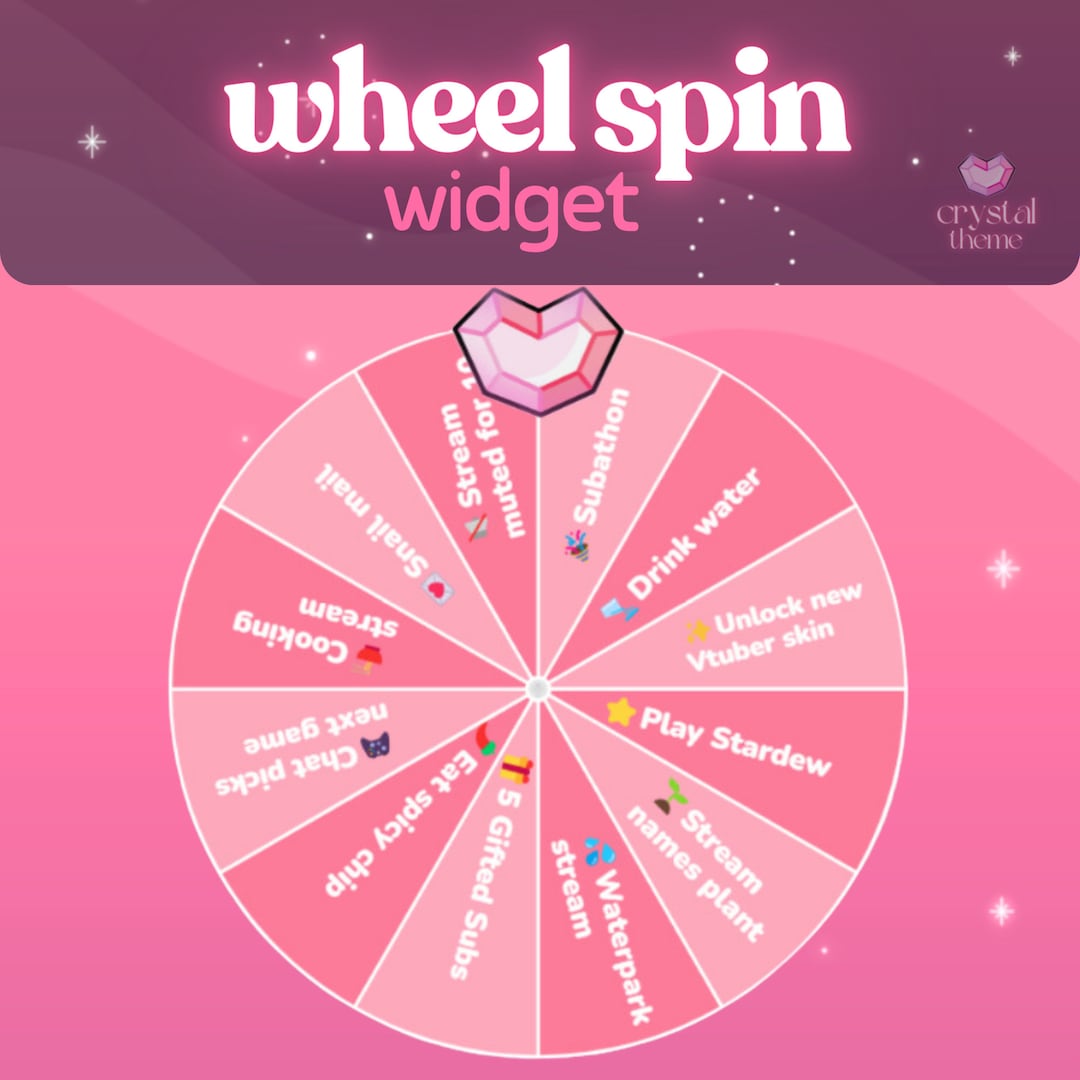 Wheel Spin Widget Roulette Spin Customizable Colors, Cute Chat