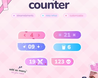 Widget de contador / Contador animado / Widget de objetivos / Colores personalizables, Subatón / Elementos de transmisión / Widget para transmisiones de Twitch