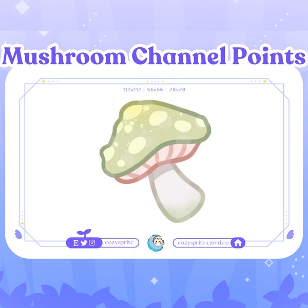 Mushroom Point Twitch | Channel Point | Emote | Twitch & Discord