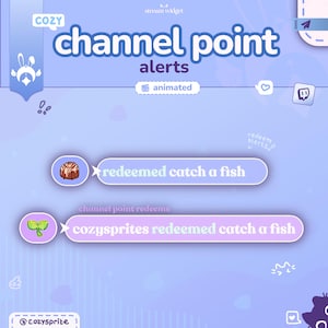 Widget de alertas de Channel Point ⟢ Colores personalizables ⟢ Elementos de transmisión ⟢ Widget para transmisiones de Twitch