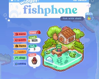 Juego de pesca en streaming ⟢ Fishphone ⟢ ¡Atrapa peces con el chat!