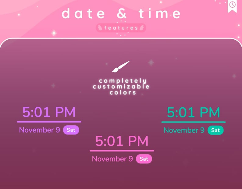 Time and Date Widget | Display Your Local Time | Time Widget | IRL ...