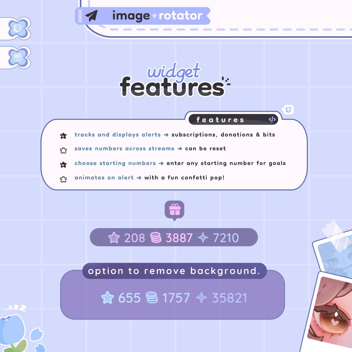 Alert Tracker Widget Alert Goal Widget Customizable Widget for Twitch ...