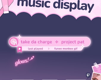 Music Widget ⟢  Glowing Butterfly ⟢  Spotify Widget for Twitch Streams