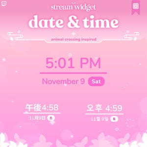 Tijd- en datumwidget | Geef je lokale tijd weer | Tijdwidget | IRL-stream | Stroomelementen | Widget voor Twitch-streams