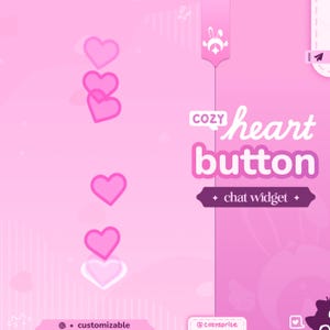 Reactive Heart Button | Twitch Widget | Overlays and Alerts for Twitch Streams
