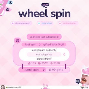 Wheel Spin Goal Widget ⟢  Roulette Spin ⟢  Subathon | Megathon | Widget for Twitch Streams