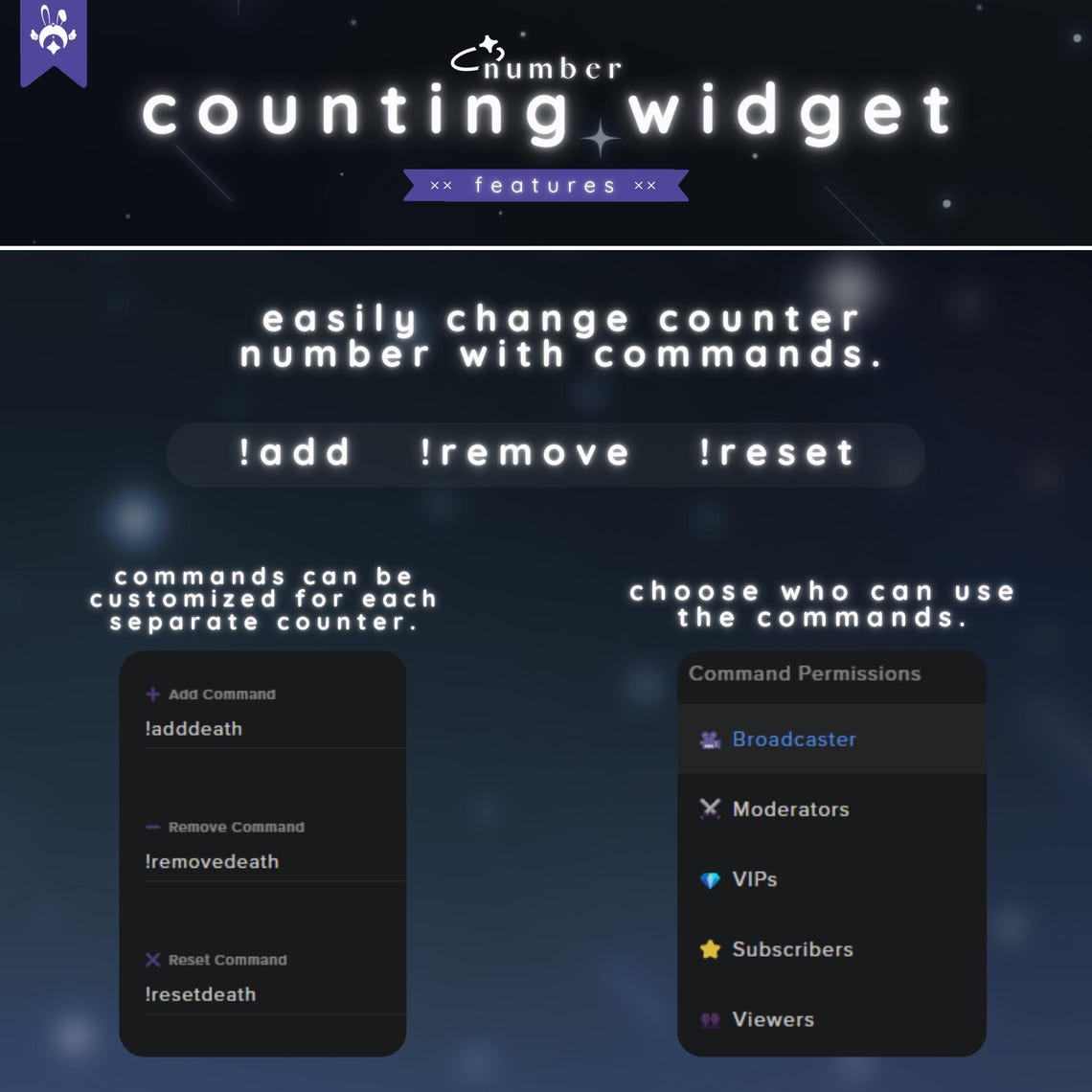 Widgit Number Number Counter Widget Streamelements Widget Customizable Widget for ...