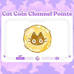 Cat Coin Channel Point | Cat Emote | Coin | Kitty