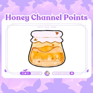 Honey Jar Point Twitch | Honey Bee | Kanalpunkt | Emote | Märken