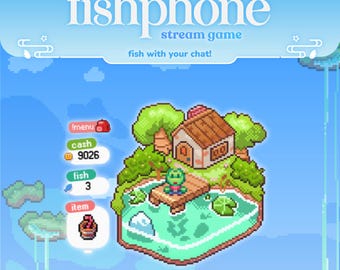 Juego de pesca en streaming ⟢ Fishphone ⟢ ¡Atrapa peces con el chat!