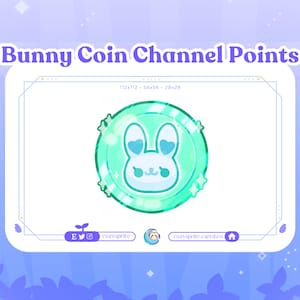 Bunny Coin Channel Point | Bunny Emote | Coin | Bunny