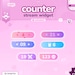 Counter Widget | Animated Counter | Goal Widget | Customizable Colors ...